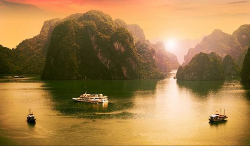 Bình Minh Rạng Ngời Trên Vịnh Hạ Long Tourhalong1ngay 14