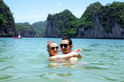 Swimming In Halong Bay