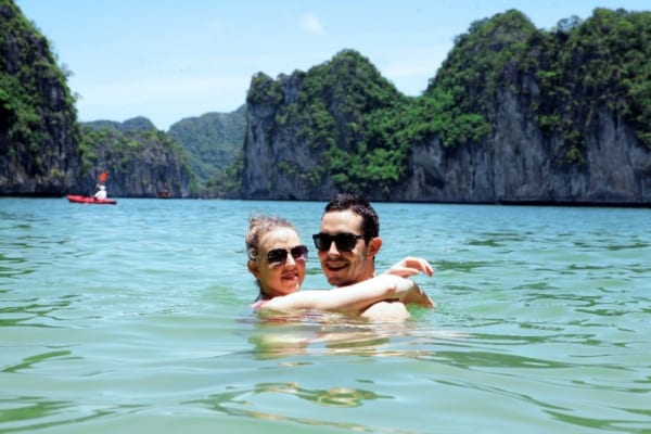 Swimming In Halong Bay